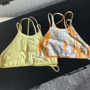 2 Gently used Frankie’s bikini tops-L